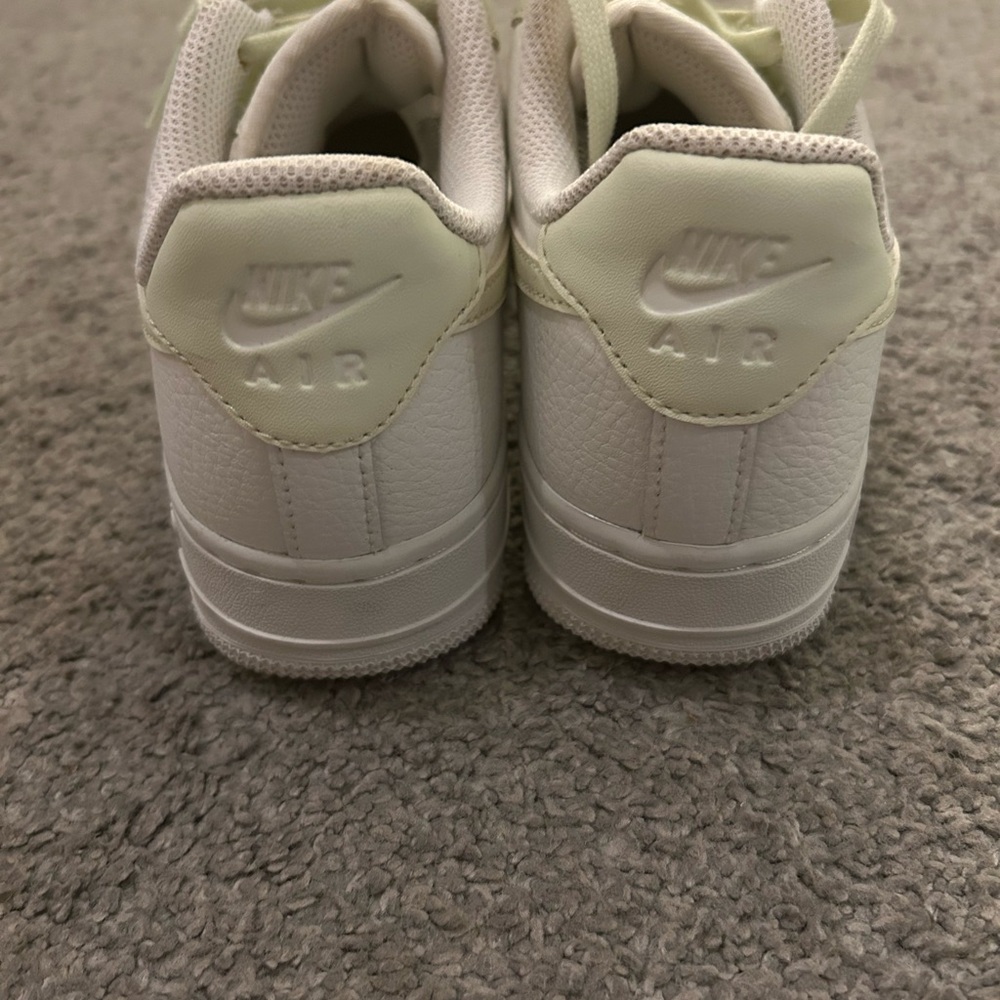 Women's Nike Air Force 1 Sneakers - Light Green and White - Picture 3 of 3